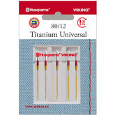 HUSQVARNA® VIKING® Titanium Universal Needles Size 80/12 5-Pack